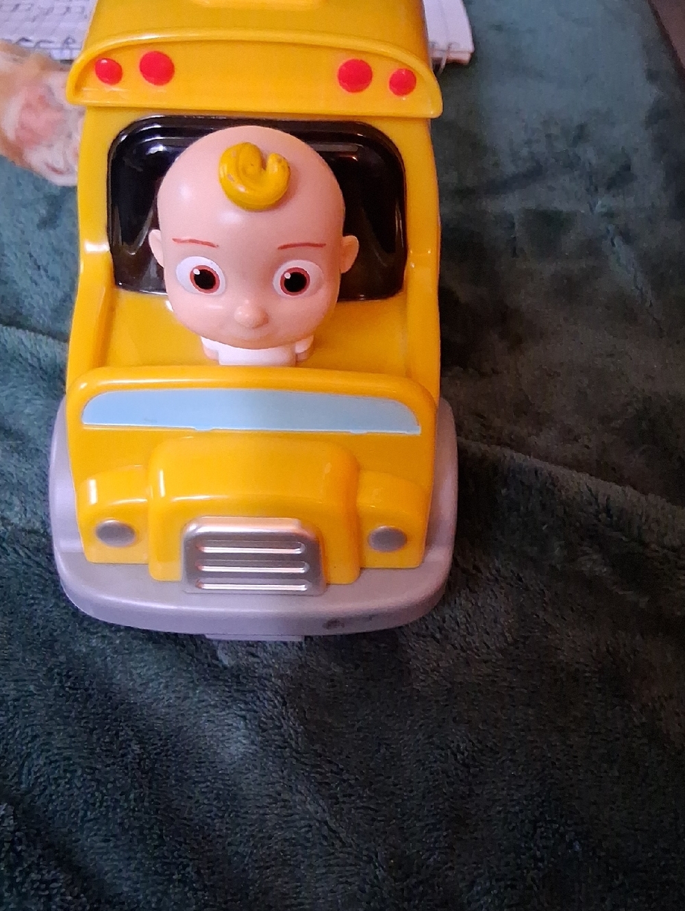 Yellow Toy Truck with Baby Driver Figure - Kids Vehicles